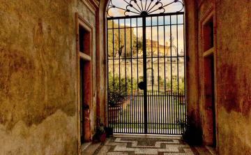 Villa Borghese: entrata al Giardino degli Aranci