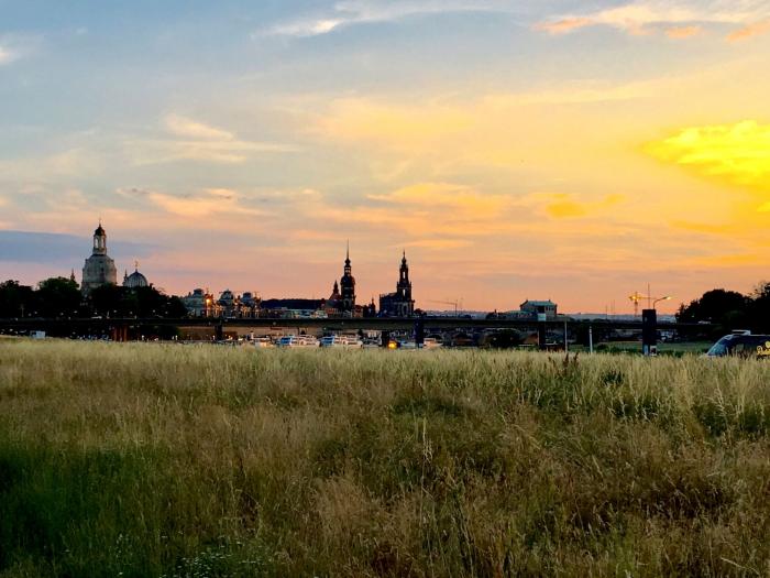 Dresden is sorrounded by the country and  has an incredibly calm atmosphere